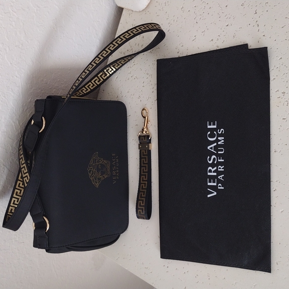 Versace parfums crossbody purse and clip-on - Picture 2 of 16